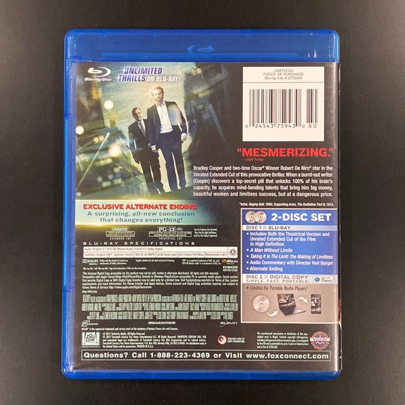 Limitless (Unrated Extended Cut) - Blu-ray - Picture 2 of 4